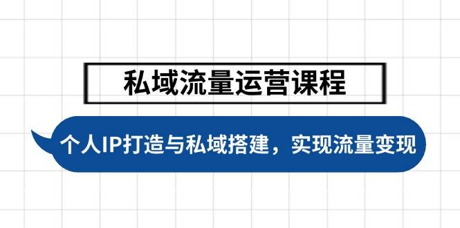 私域流量运营课程，个人IP打造与私域搭建，助力学员实现流量变现-云创堂